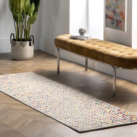 Nuloom Dorie Polka Dot Area Rug 2ft 5in x 8ft ECCR24A-208